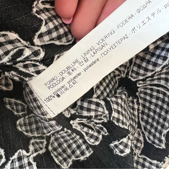 NWT Zara Floral Textured One Shoulder Ruffle Blouse - Picture 7 of 8